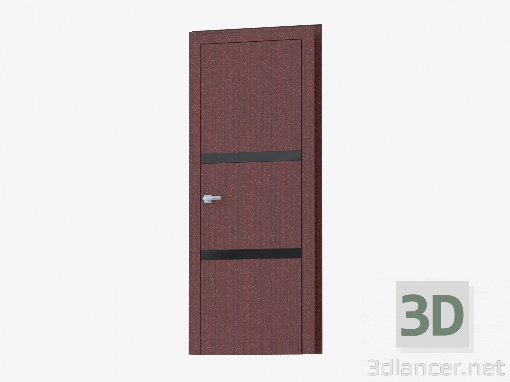3 डी मॉडल इंटररूम दरवाजा (30.30 काला) - पूर्वावलोकन