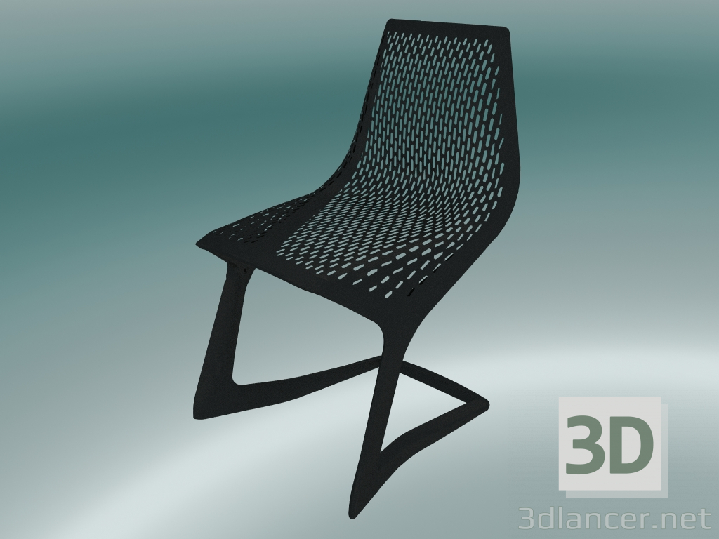 3d model Chair stackable MYTO (1207-20, black) - preview