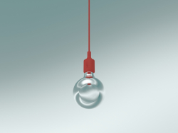 Lámpara colgante E27 (Rojo)