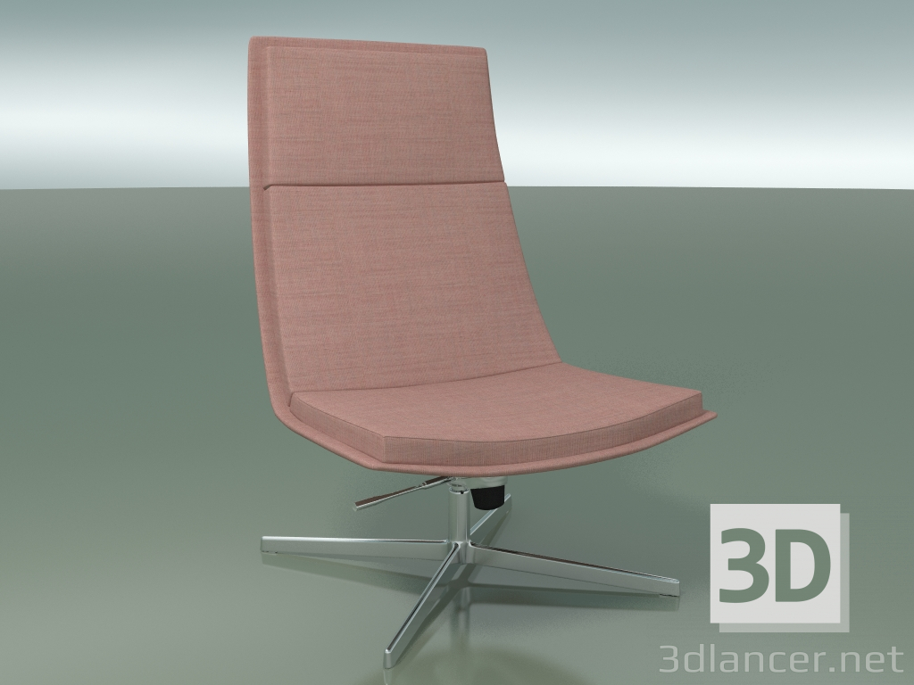 modello 3D Chaise longue 3300 (4 gambe) - anteprima