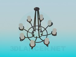 Forged chandelier in the antique style