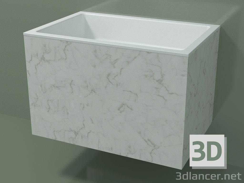 3D modeli Duvara monte lavabo (02R143301, Carrara M01, L 72, P 48, H 48 cm) - önizleme