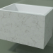 3D modeli Duvara monte lavabo (02R143301, Carrara M01, L 72, P 48, H 48 cm) - önizleme