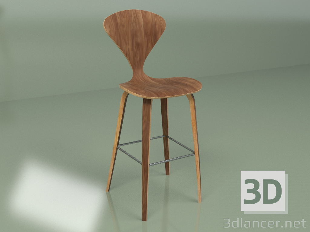 3d model Bar stool Cherner 1 (walnut) - preview