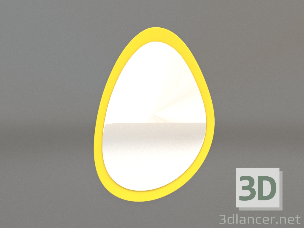 modèle 3D Miroir ZL 05 (470х677, jaune lumineux) - preview