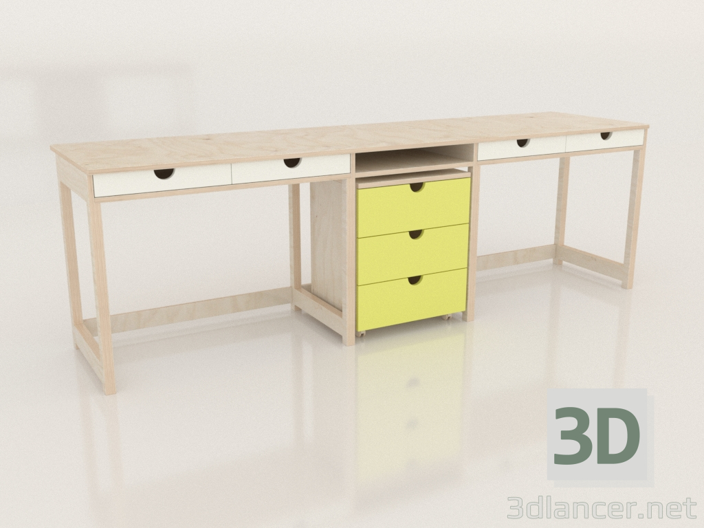 3d model MODE T2 desk (TJDTA2) - preview