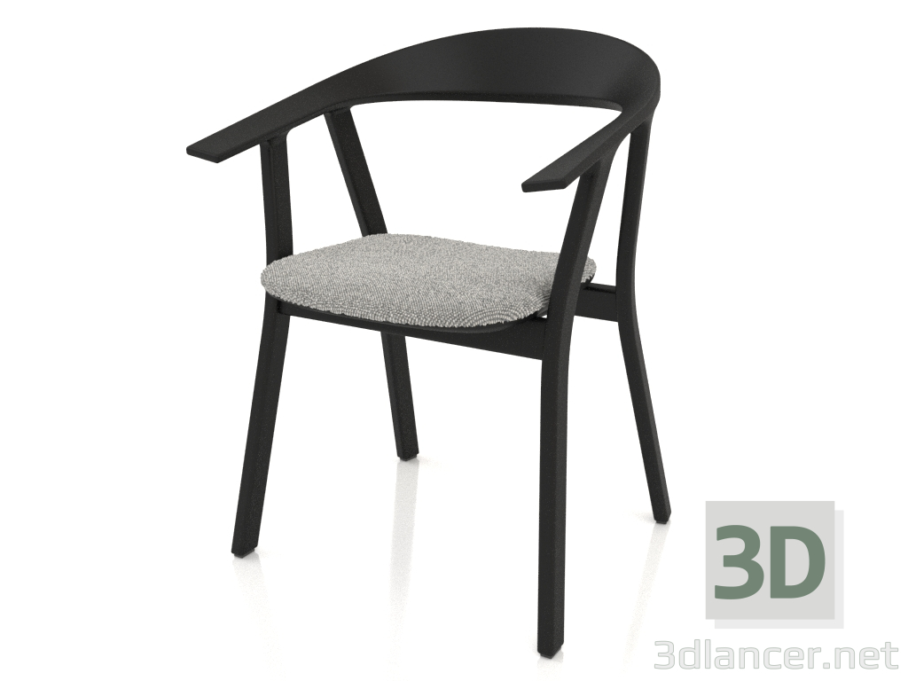 3D Modell Der Stuhl mit weichen Sitz - Vorschau