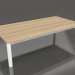 modèle 3D Table basse 70×140 (Blanc, Bois Iroko) - preview
