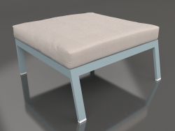 Modulo divano, pouf (Grigio blu)