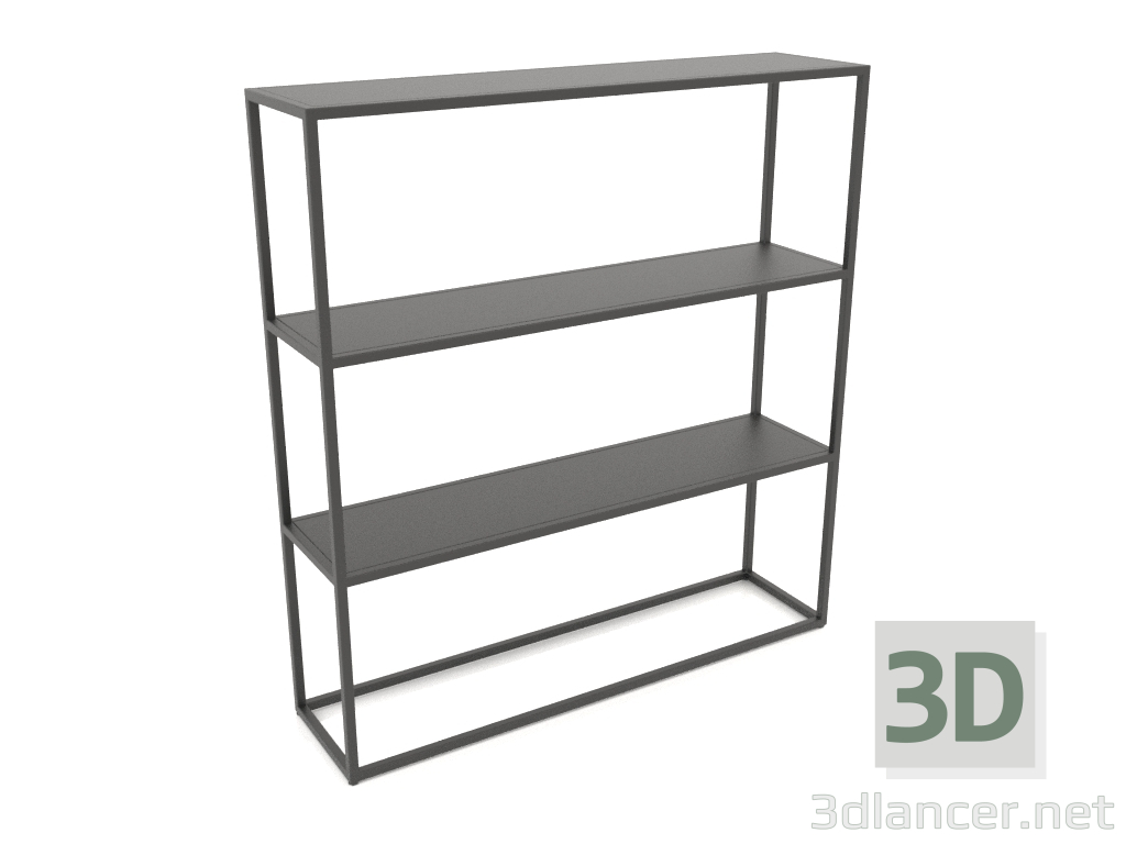 3D modeli Dikdörtgen raf (METAL, 120x30x128) - önizleme