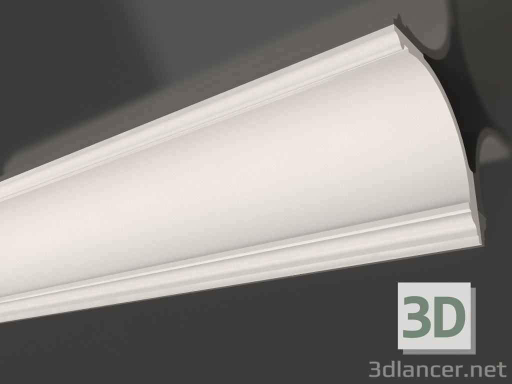 modèle 3D Corniche plafond en plâtre haut KGP 008 4 (185x185) - preview