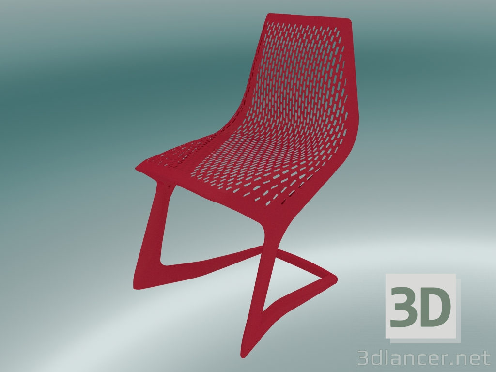 modèle 3D Chaise empilable MYTO (1207-20, rouge trafic) - preview