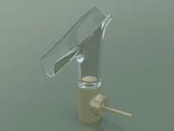 Miscelatore monocomando lavabo 140 con bocca in vetro (12112250)