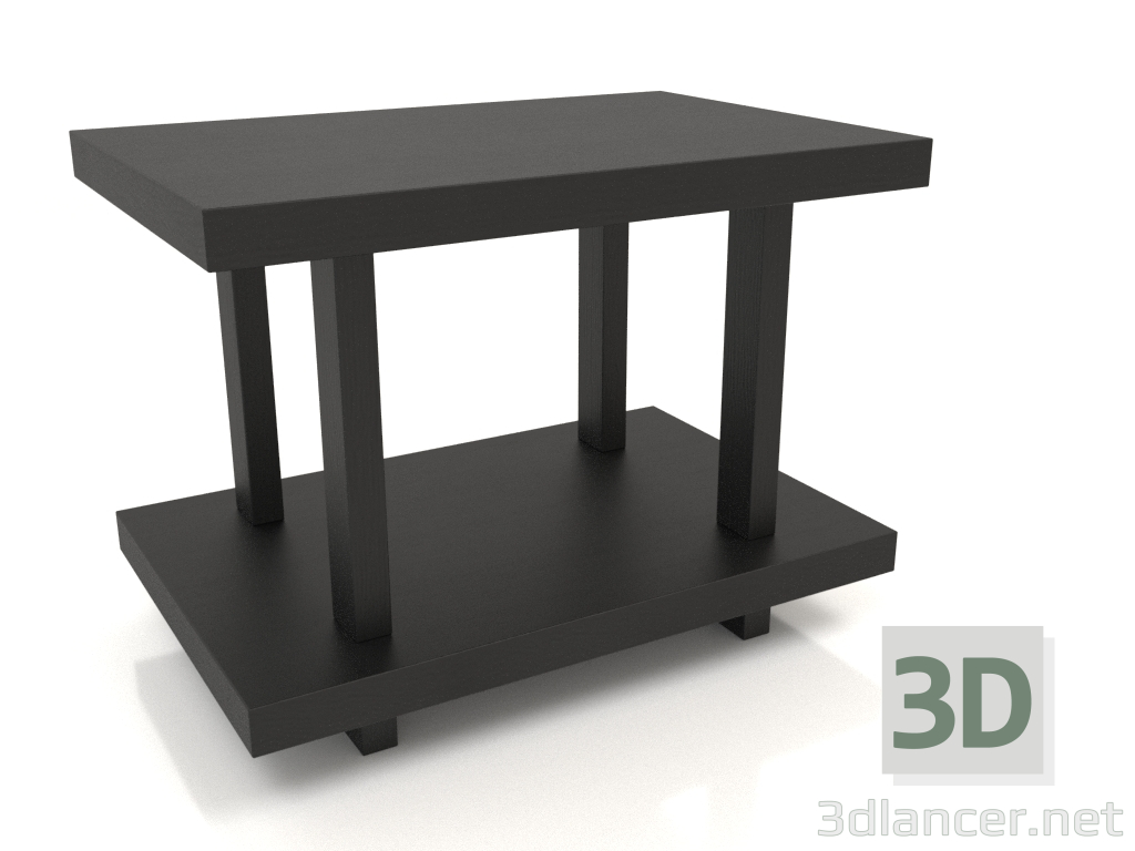 3 डी मॉडल बेडसाइड टेबल TM 07 (600x400x450, लकड़ी का काला) - पूर्वावलोकन