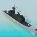3D modeli Savaş gemisi - önizleme