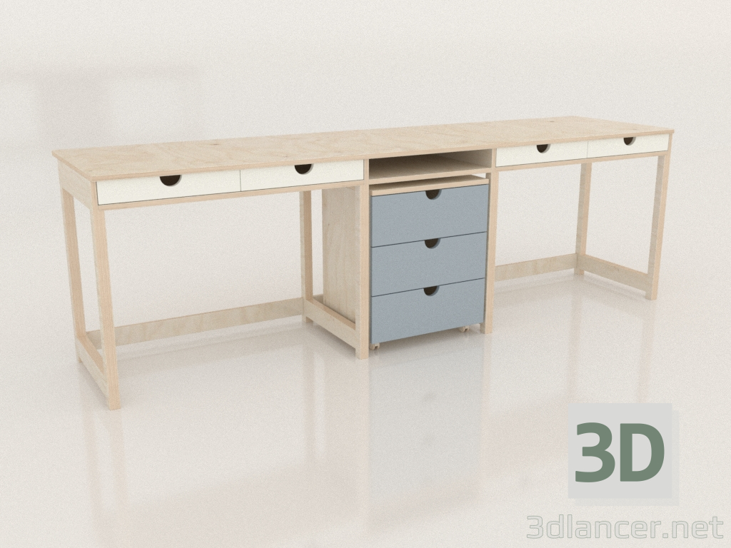 3d модель Письмовий стіл MODE T2 (TQDTA2) – превью
