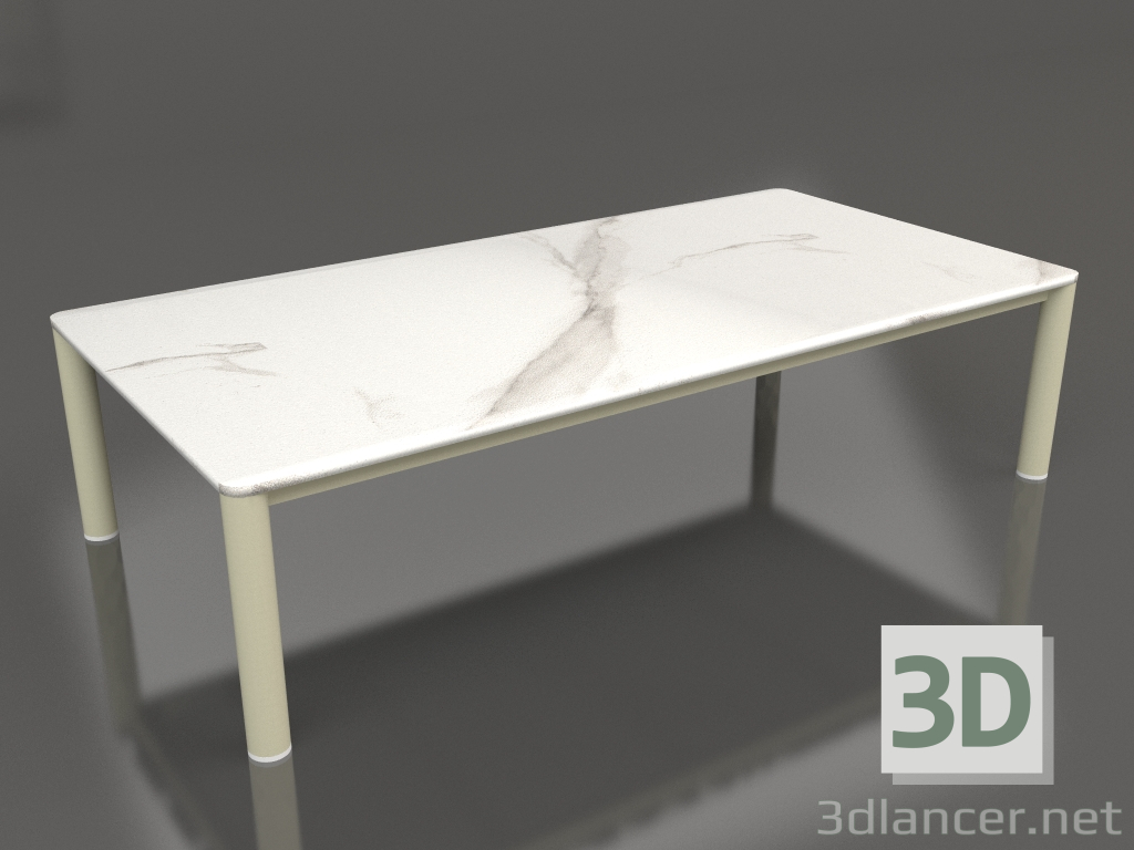 3d model Coffee table 70×140 (Gold, DEKTON Aura) - preview