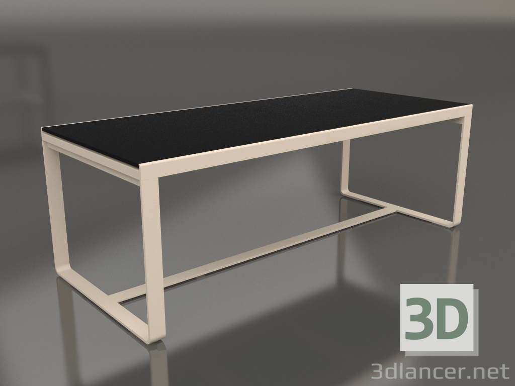 modello 3D Tavolo da pranzo 210 (DEKTON Domoos, Sabbia) - anteprima