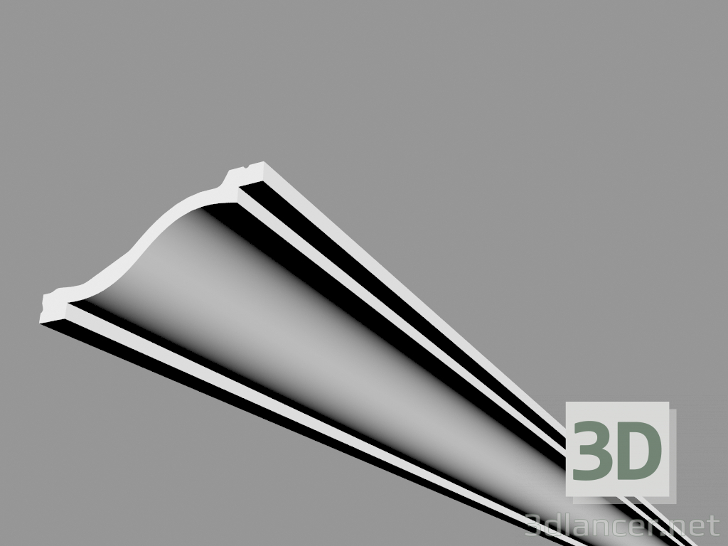 3D Modell Gesims C331 (200 x 6,4 x 13,5 cm) - Vorschau