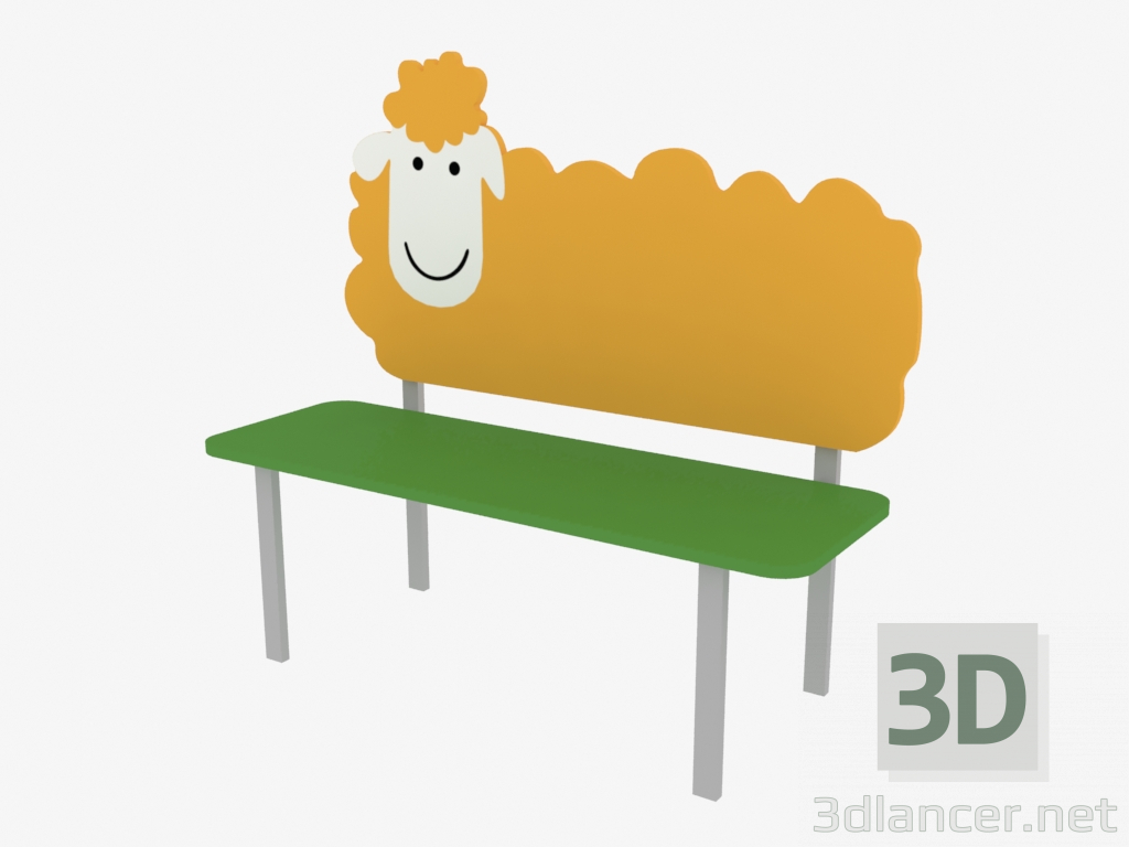 3d model Bench (8017) - preview