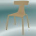 modello 3D Sedia impilabile REMO sedia in legno (1415-20, frassino naturale) - anteprima