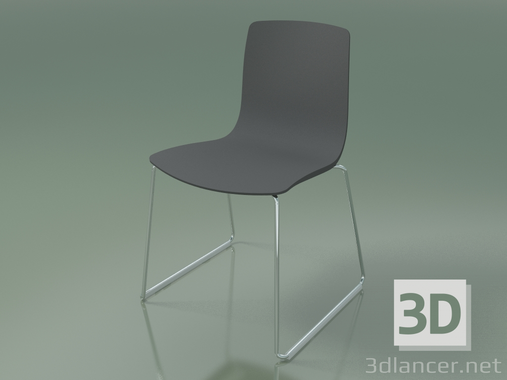 3D Modell Stuhl 3945 (auf einem Schlitten aus Polypropylen) - Vorschau
