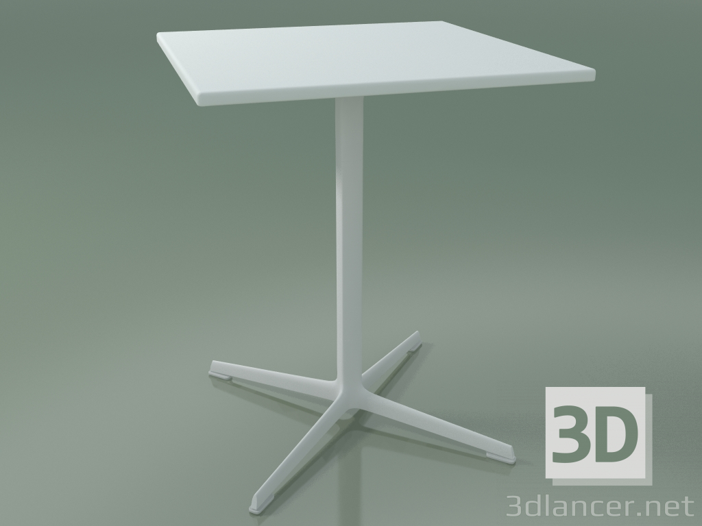modello 3D Tavolo quadrato 0964 (H 74 - 60x60 cm, M02, V12) - anteprima