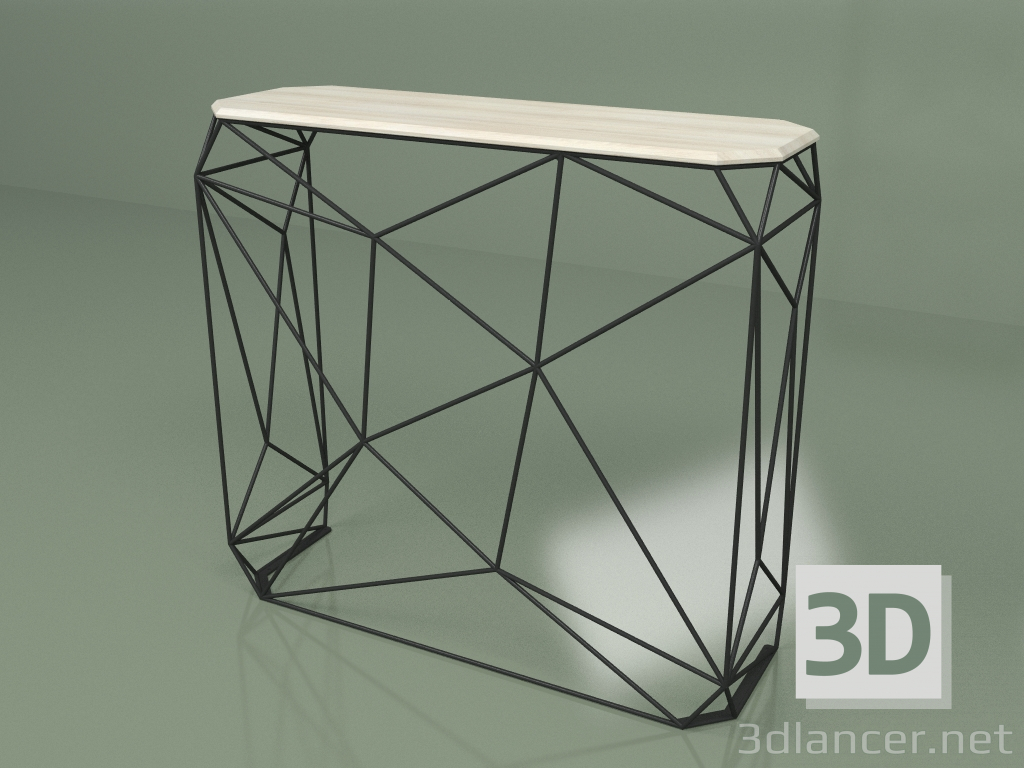 modello 3D Stand-consolle Budova (frassino lavato) - anteprima