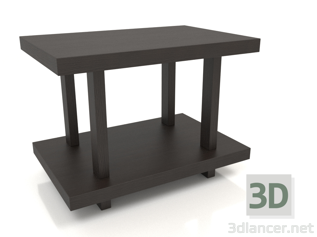 modello 3D Comodino TM 07 (600x400x450, legno marrone scuro) - anteprima