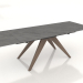3D modeli Katlanır masa Valencia 160-240 (gri seramik-ceviz) - önizleme