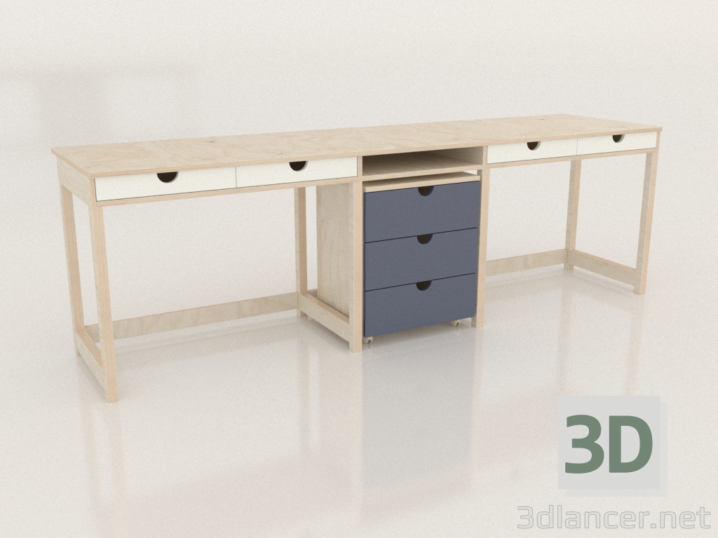 3D Modell MODE T2 Schreibtisch (TIDTA2) - Vorschau