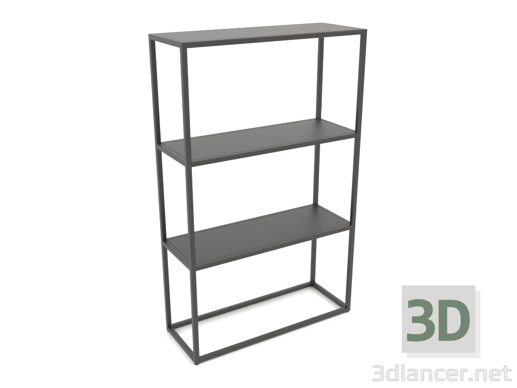 3d model Rejilla rectangular (METAL, 80x30x128) - vista previa