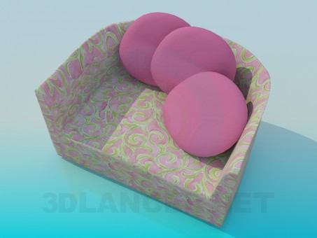 3d модель Кресло – превью 3d модель Кресло – превью