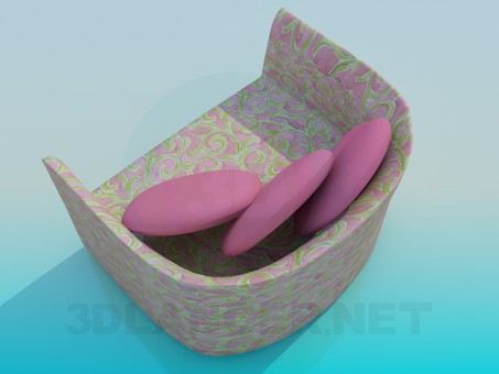 3d модель Кресло – превью 3d модель Кресло – превью