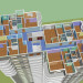 3d Panel 16-minute story building Chelyabinsk with viewing platform model buy - render
