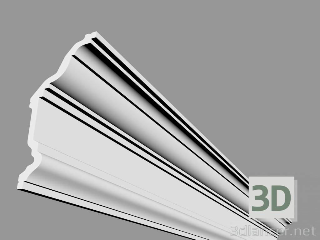modèle 3D Corniche C332 (200 x 23 x 11,4 cm) - preview