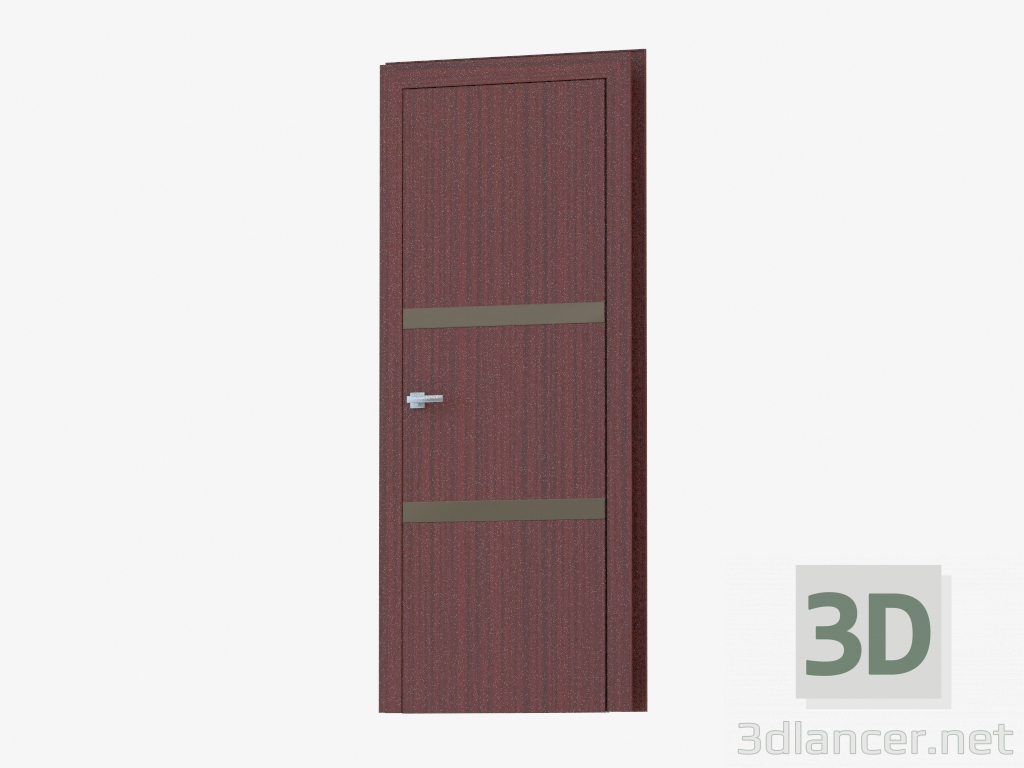 Modelo 3d Porta Interroom (30,30 bronza prata) - preview