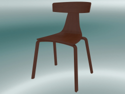 Stackable chair REMO wood chair (1415-20, ash walnut)