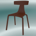 3d model Stackable chair REMO wood chair (1415-20, ash walnut) - preview