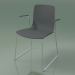 3d model Chair 3946 (on rails, with armrests, polypropylene) - preview