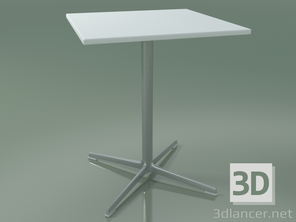 3d model Square table 0964 (H 74 - 60x60 cm, M02, LU1) - preview