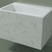3D modeli Duvara monte lavabo (02R143302, Carrara M01, L 72, P 48, H 48 cm) - önizleme