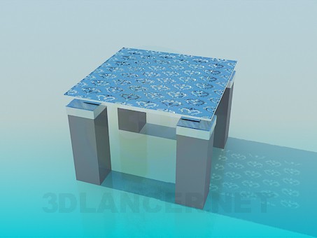 modelo 3D Mesa baja cuadrada - escuchar modelo 3D Mesa baja cuadrada - escuchar