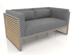 2-Sitzer-Sofa (Quarzgrau)