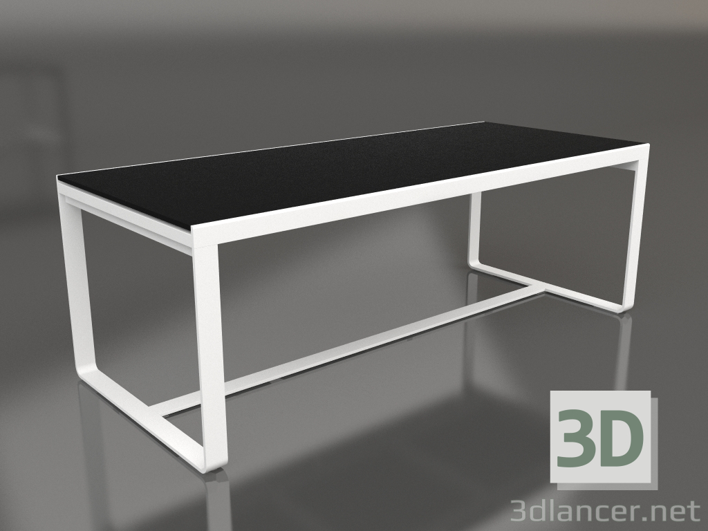 modèle 3D Table à manger 210 (DEKTON Domoos, Blanc) - preview