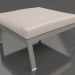 modello 3D Modulo divano, pouf (Grigio quarzo) - anteprima