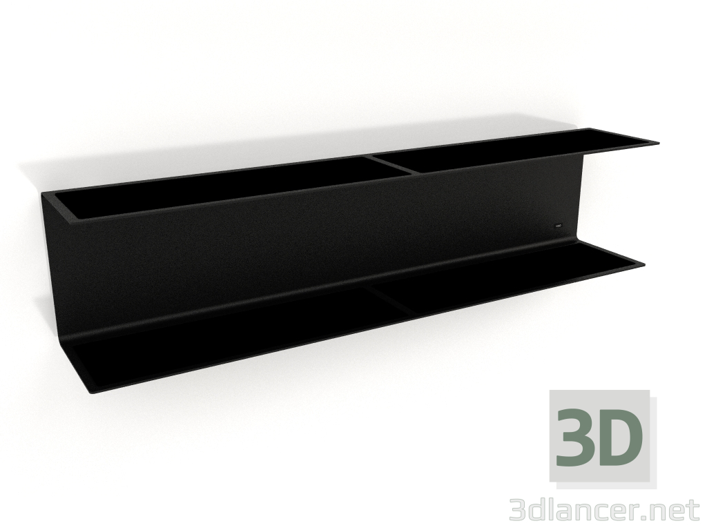 3D Modell Großes Regal VIPP922 (schwarz) - Vorschau