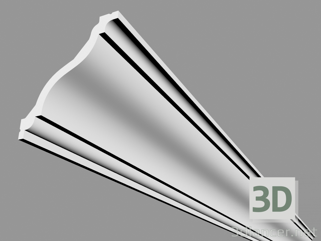 3D modeli Korniş C333 (200 x 12,2 x 11,1 cm) - önizleme