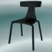 3 डी मॉडल स्टैकेबल कुर्सी रेमो लकड़ी की कुर्सी (1415-20, ऐश ब्लैक) - पूर्वावलोकन