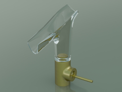 Miscelatore monocomando lavabo 140 con bocca in vetro (12112950)